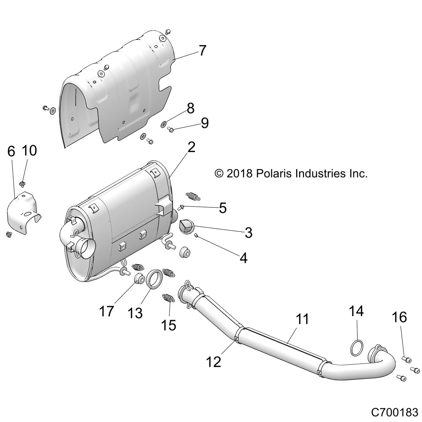 MOTEUR SYSTEME DECHAPPEMENT POUR RZR 570 2019