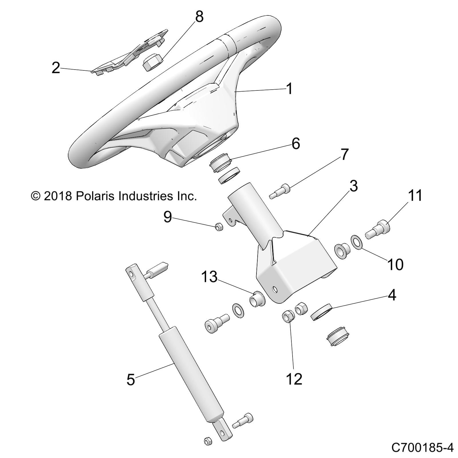 DIRECTION VOLANT POUR RZR TRAIL 570 2022