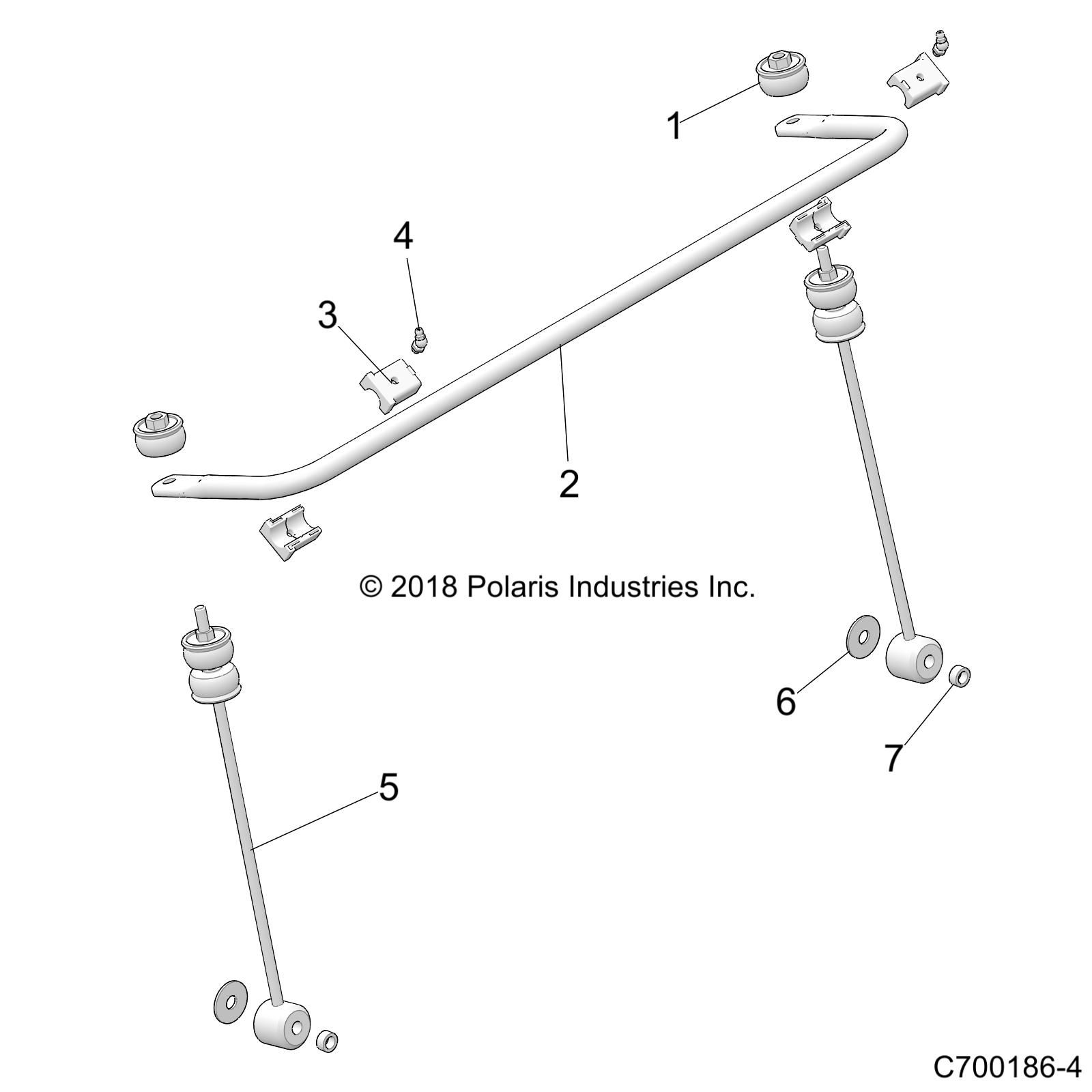 SUSPENSION BARRE STABILISATRICE AVANT POUR RZR 570 2020