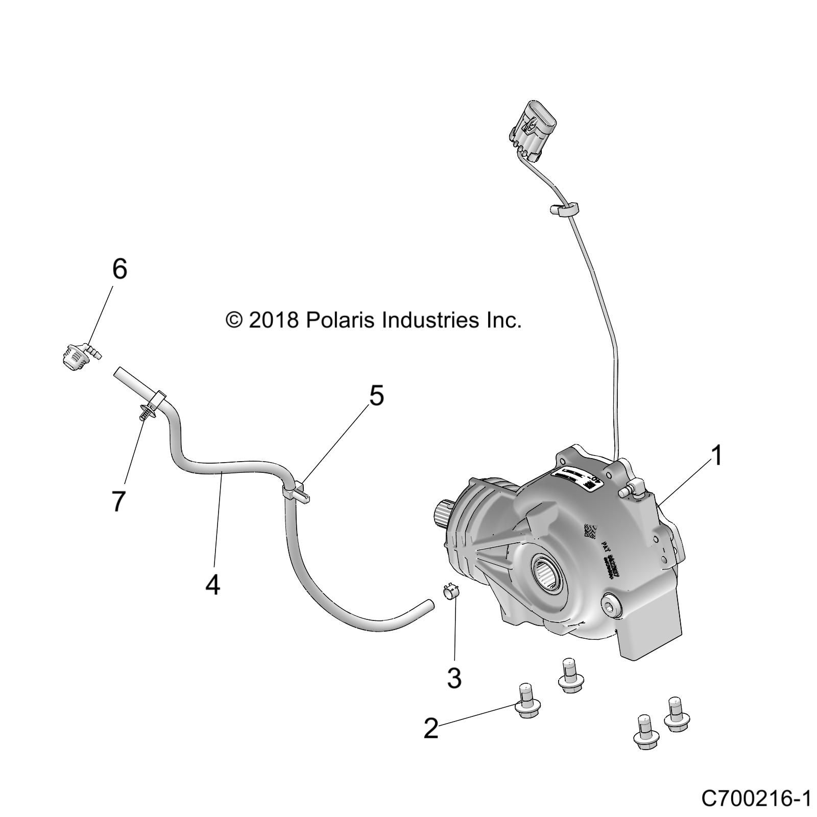TRANSMISSION MONTAGE BOITE AVANT POUR RZR TRAIL S 900 60 INCH ALL OPTIONS 2020