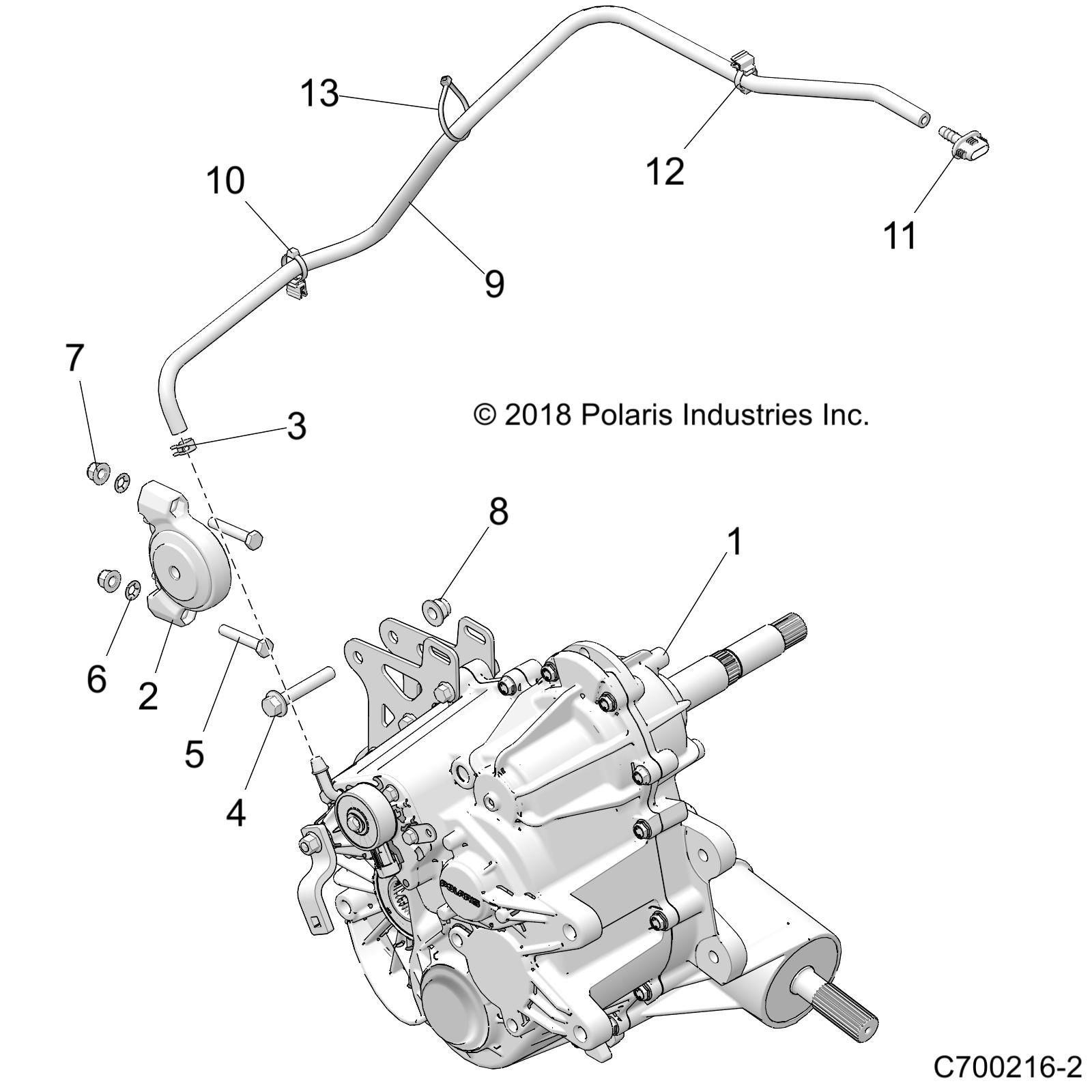 TRANSMISSION MONTAGE BOITE PRINCIPALE POUR RZR 900 TRAIL S R01 2023