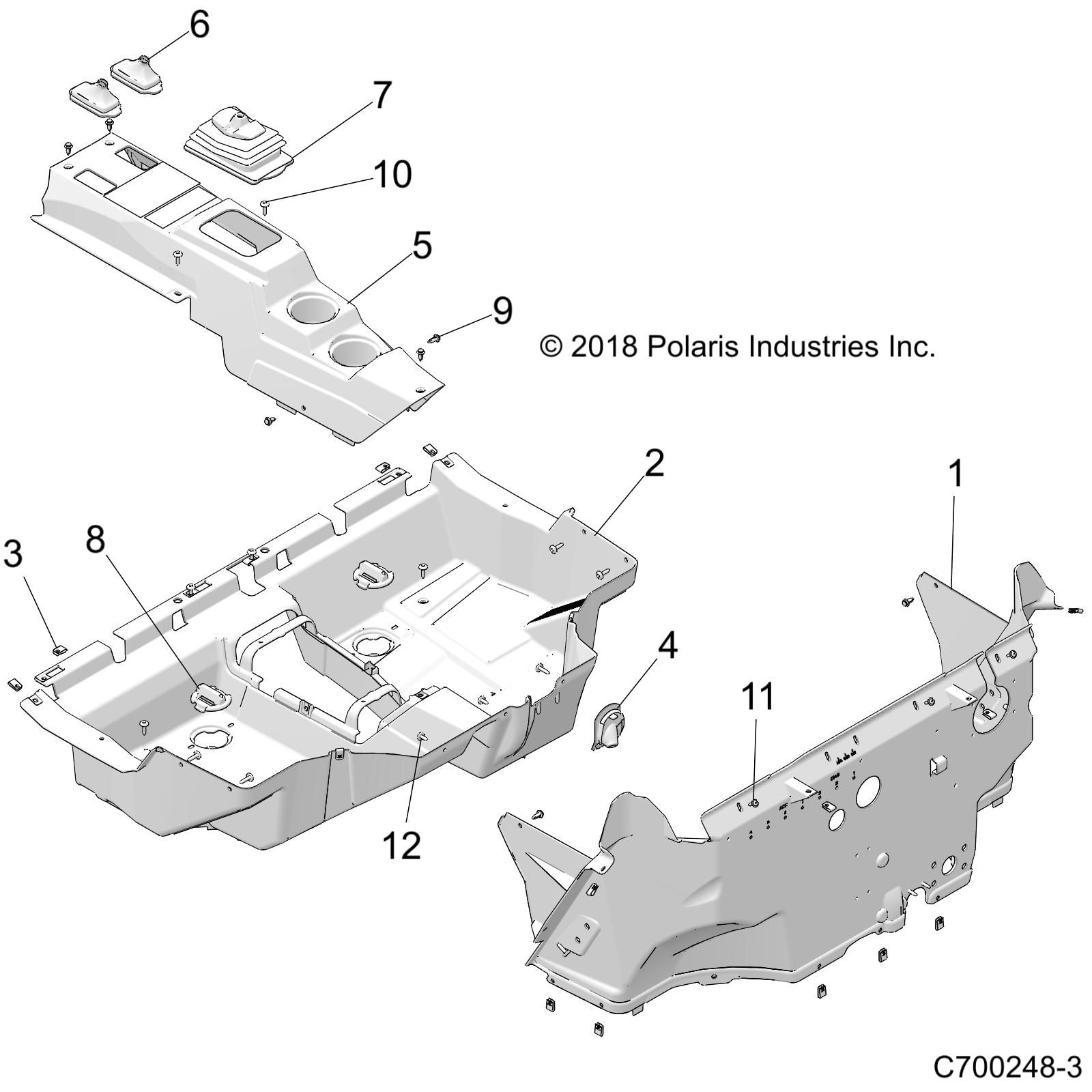CARROSSERIE PLANCHER POUR RZR XP 1000 MD 2019