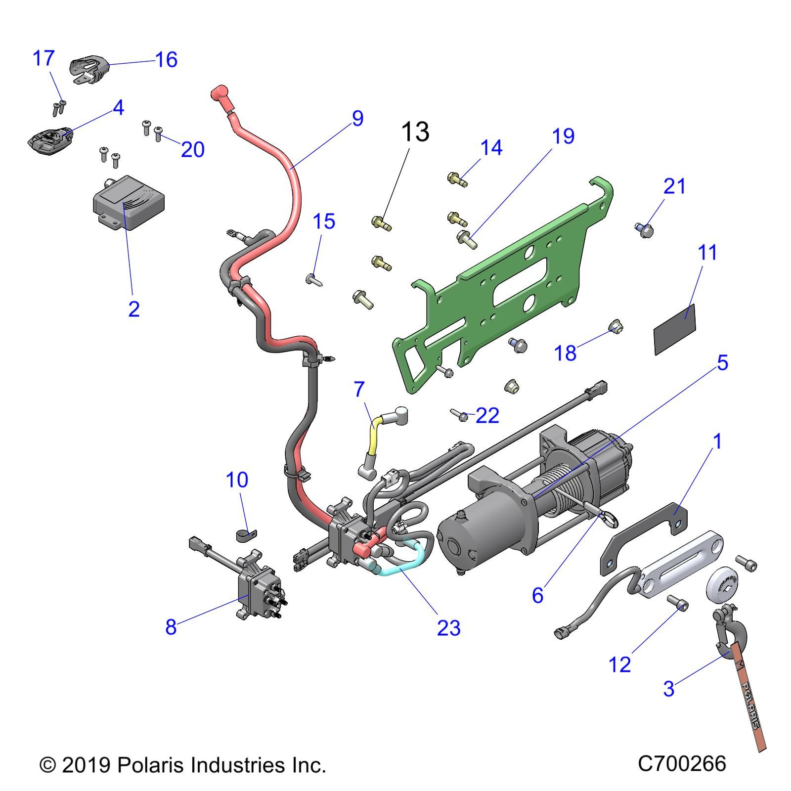 ACCESSOIRES TREUIL POUR RANGER XP1000 EPS NSTR RC 2019