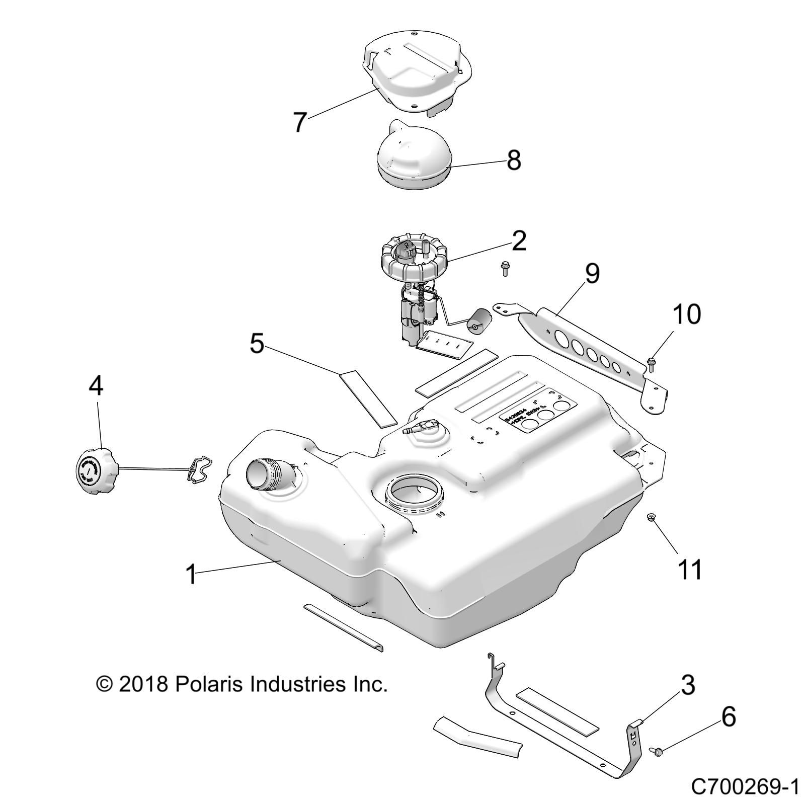 MOTEUR CIRCUIT ET RESERVOIR DE CARBURANT POUR RZR XP 1000 TRACTOR 2022