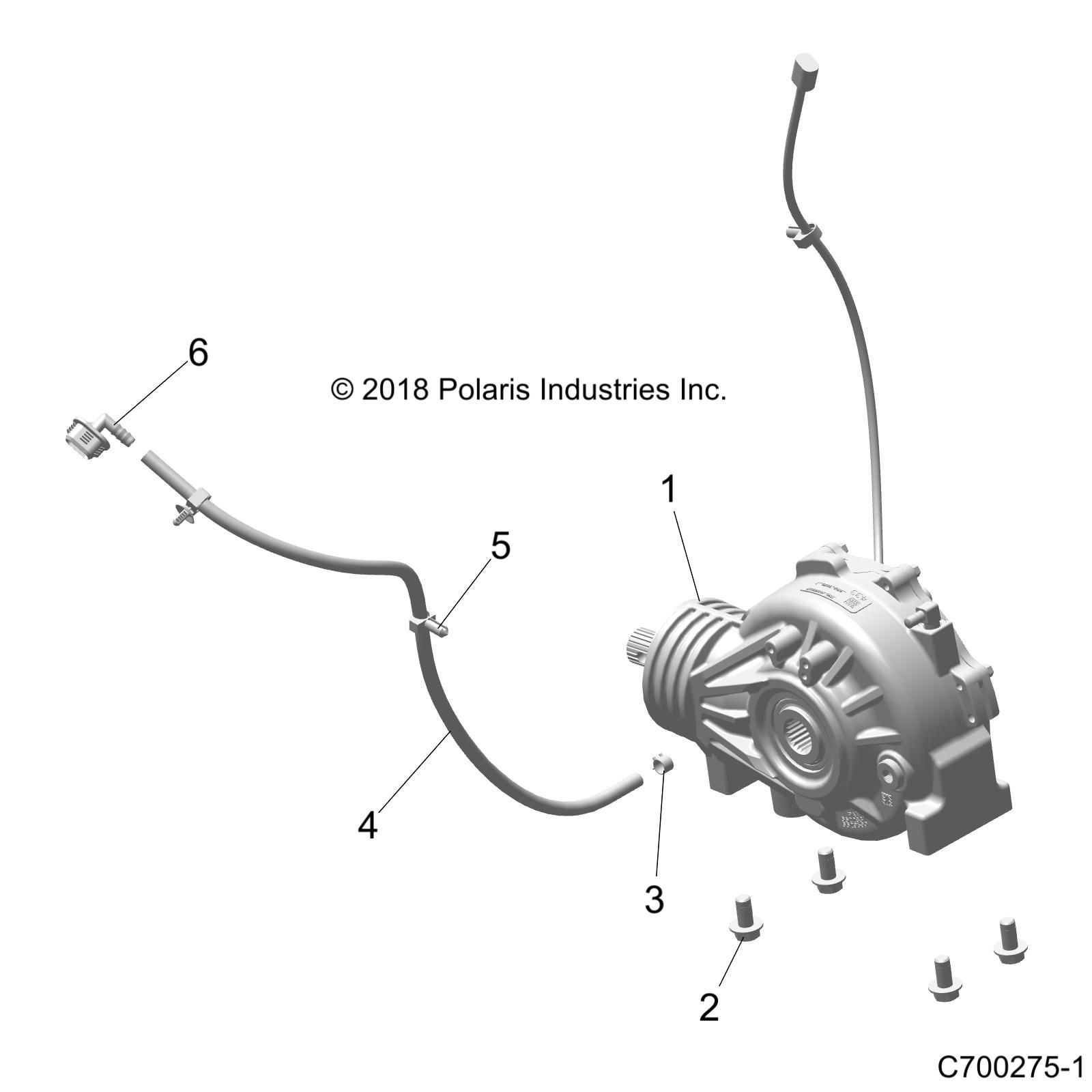 TRANSMISSION MONTAGE BOITE AVANT POUR RZR XP1000 2020