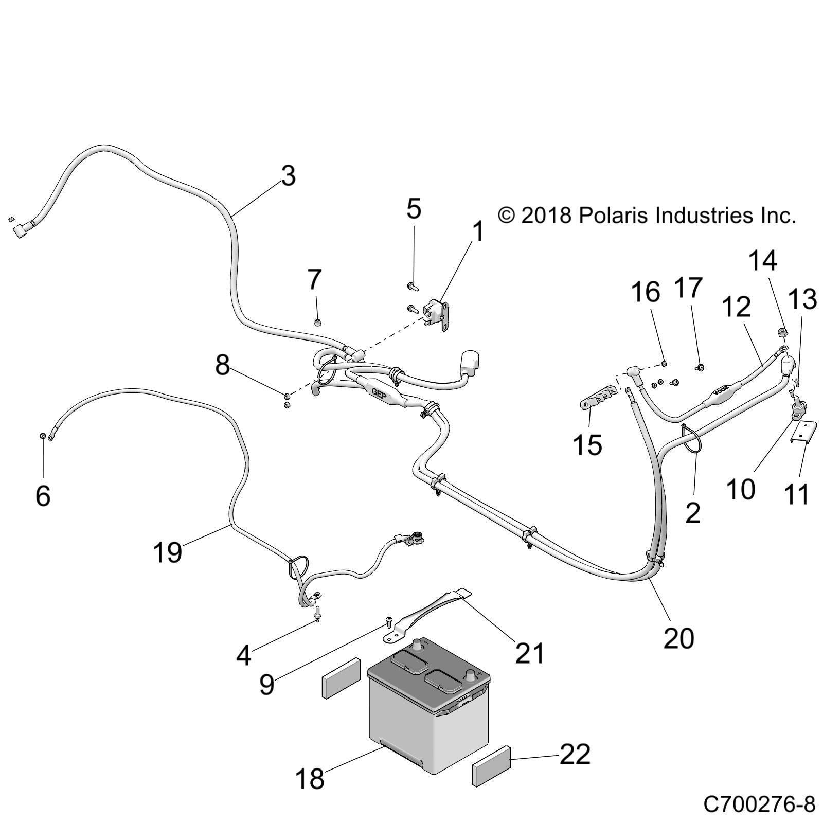 ELECTRIQUE BATTERIE POUR RZR XP 1000 EPS 3PC INTL R01 2023