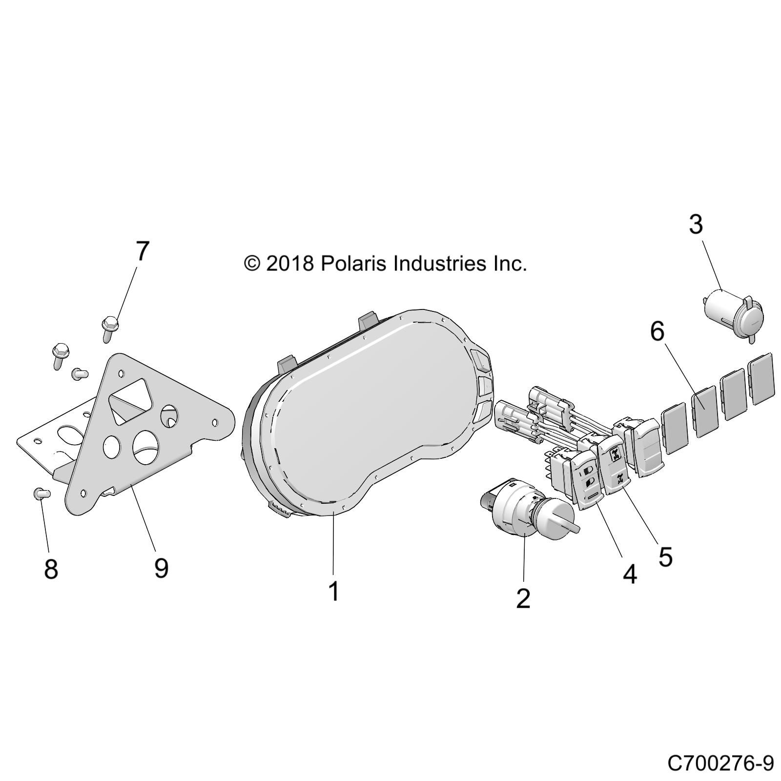 ELECTRIQUE INSTRUMENTS DU TABLEAU DE BORDS ET CONTROLEURS POUR RZR XP 4 1000 SPORT R01 2023