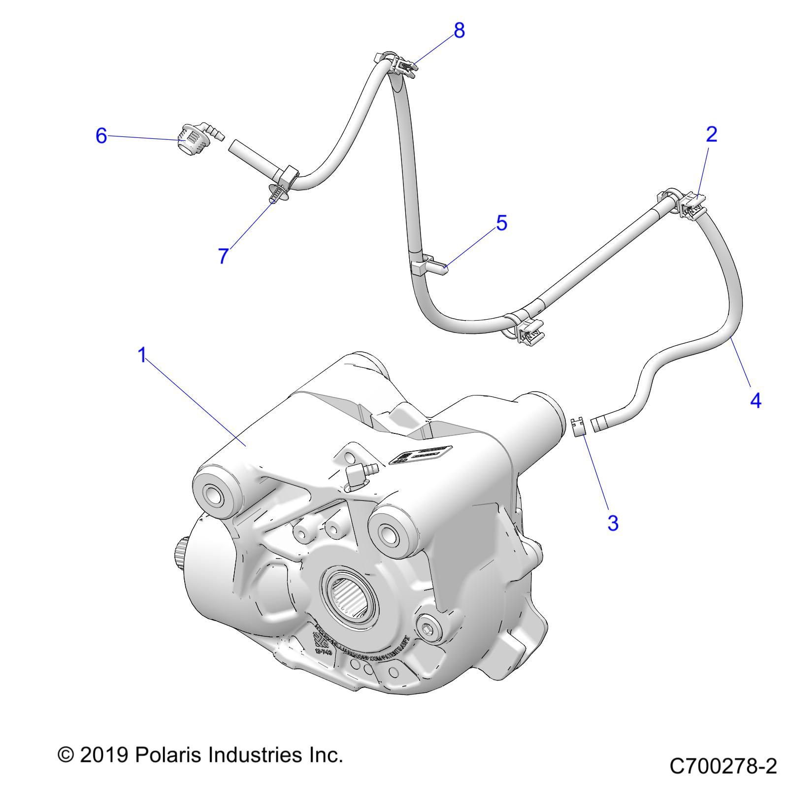 TRANSMISSION MONTAGE BOITE AVANT POUR RZR TURBO S VELOCITY 2020