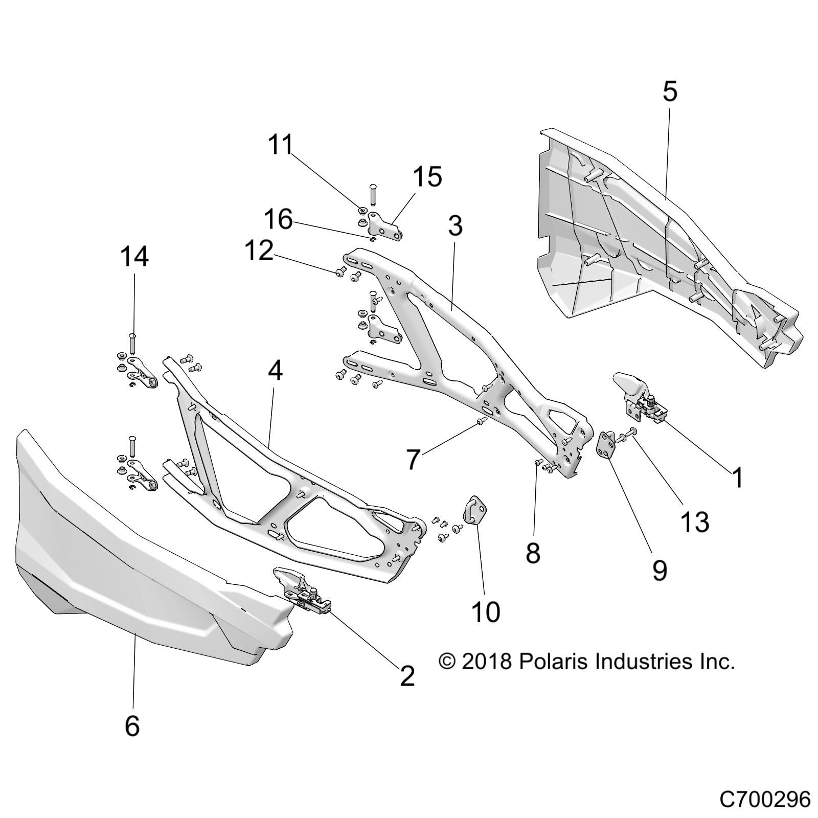 CARROSSERIE PORTIERES POUR RZR 1000S4 2019