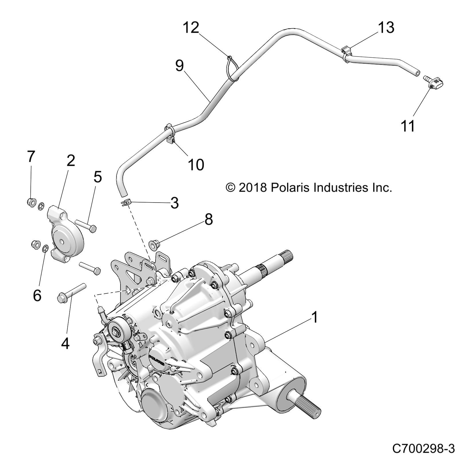 TRANSMISSION MONTAGE BOITE PRINCIPALE POUR RZR TRAIL S 1000 EPS 2022