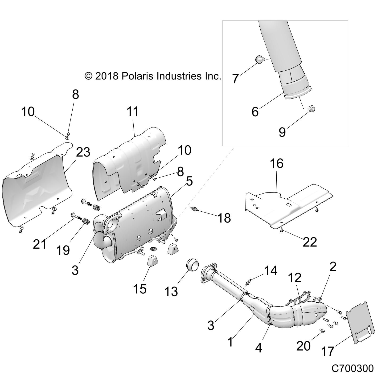 MOTEUR SYSTEME DECHAPPEMENT POUR RZR 1000S4 2021