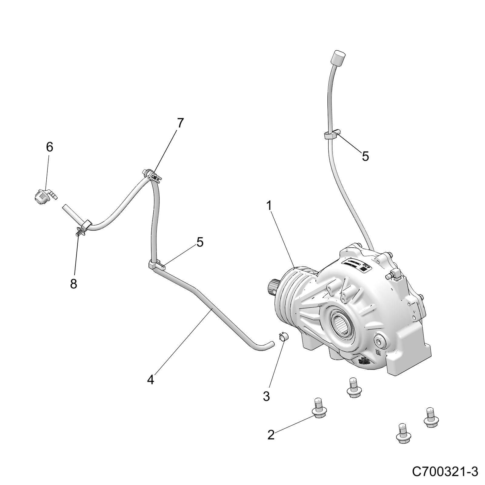 TRANSMISSION MONTAGE BOITE AVANT POUR RZR XP 1000 SPORT R01 2023