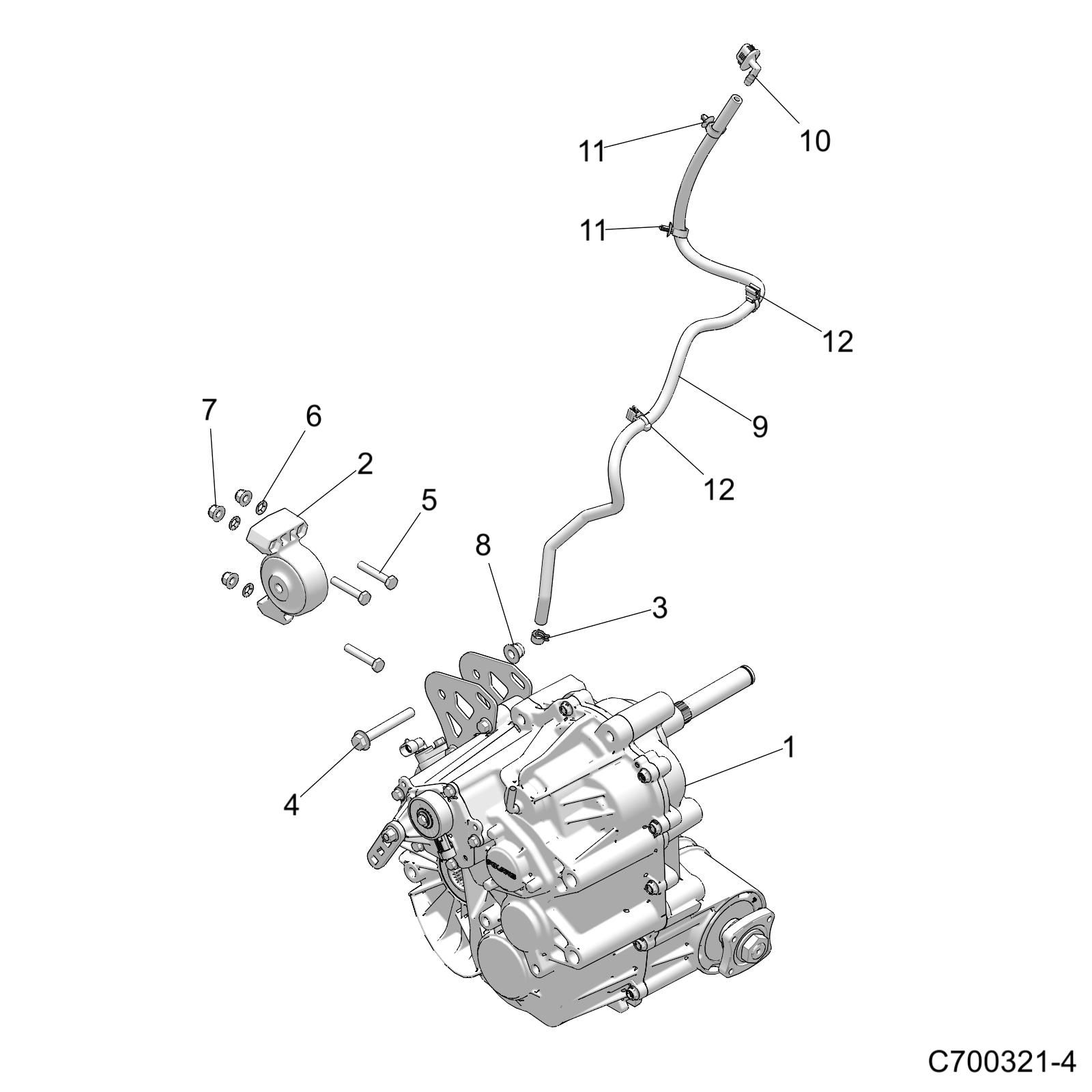 TRANSMISSION MONTAGE BOITE PRINCIPALE POUR RZR XP TURBO 2019