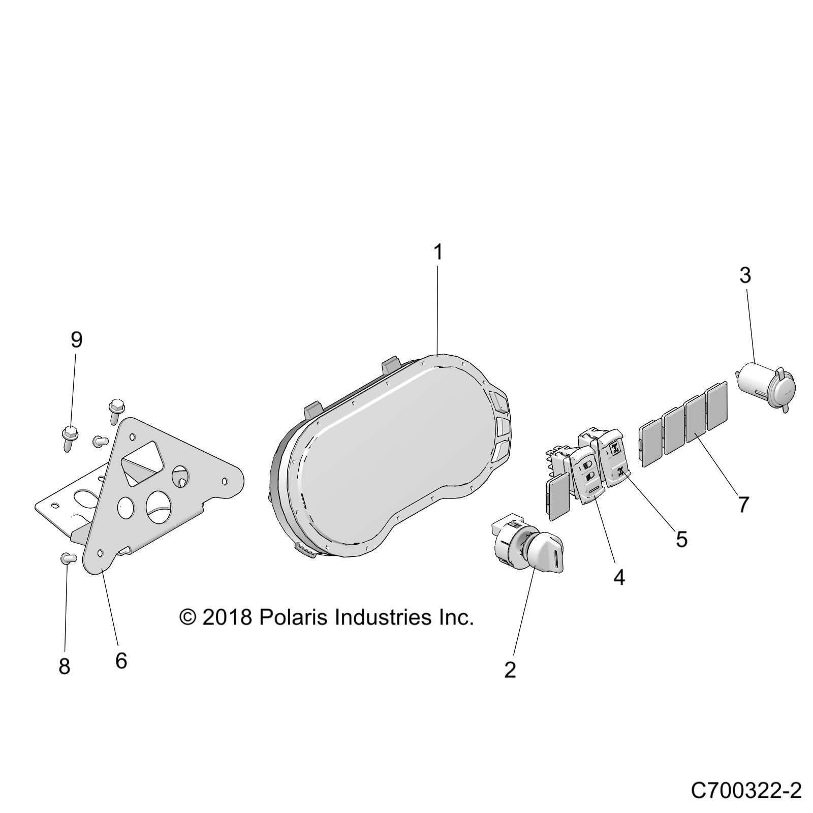 ELECTRIQUE INSTRUMENTS DU TABLEAU DE BORDS ET CONTROLEURS POUR RZR XP 1000 HIGH LIFTER 2022