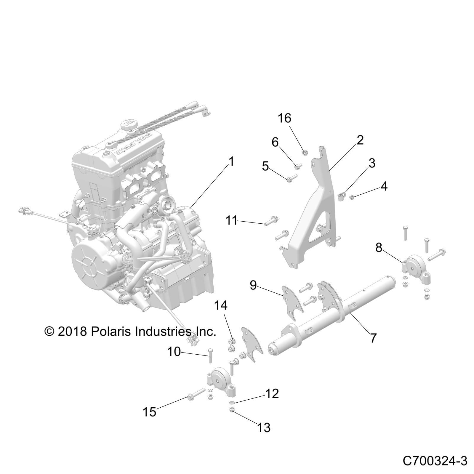 MOTEUR MONTAGE POUR RZR TURBO S 4 2020