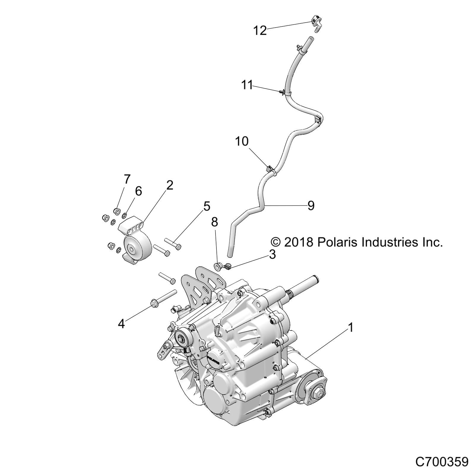 TRANSMISSION MONTAGE BOITE PRINCIPALE POUR RZR XP 4 TURBO 2020