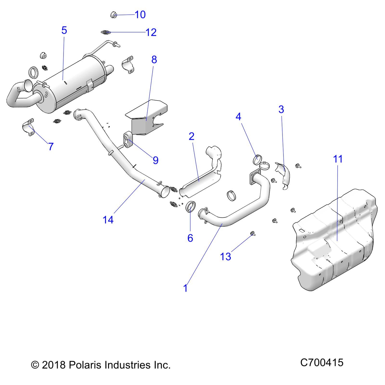 MOTEUR SYSTEME DECHAPPEMENT POUR RANGER 902D EU TRACTOR APLA 2021