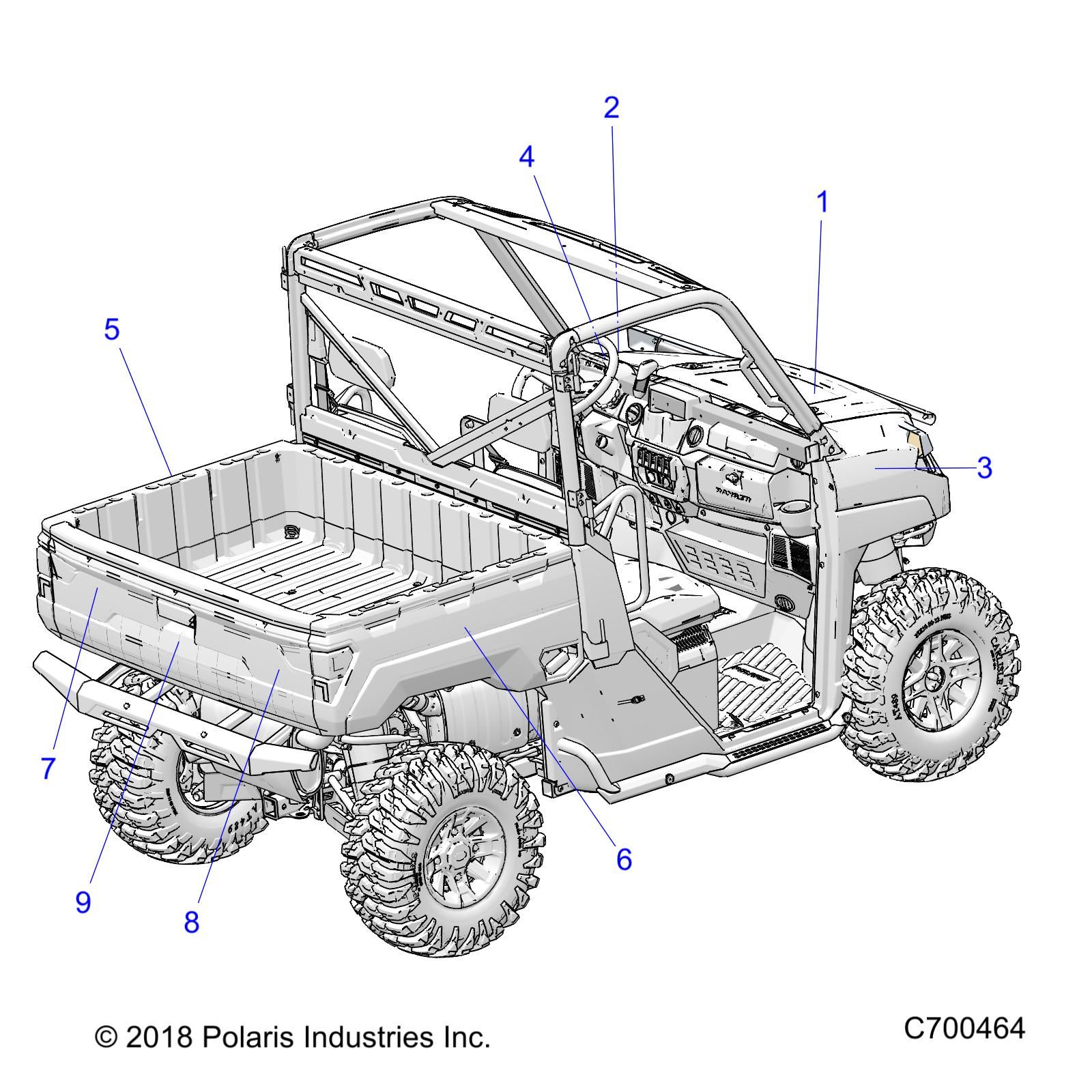 CARROSSERIE AUTOCOLLANTS DESIGN POUR RANGER XP 1000 NSTR FACTORY CHOICE 2019