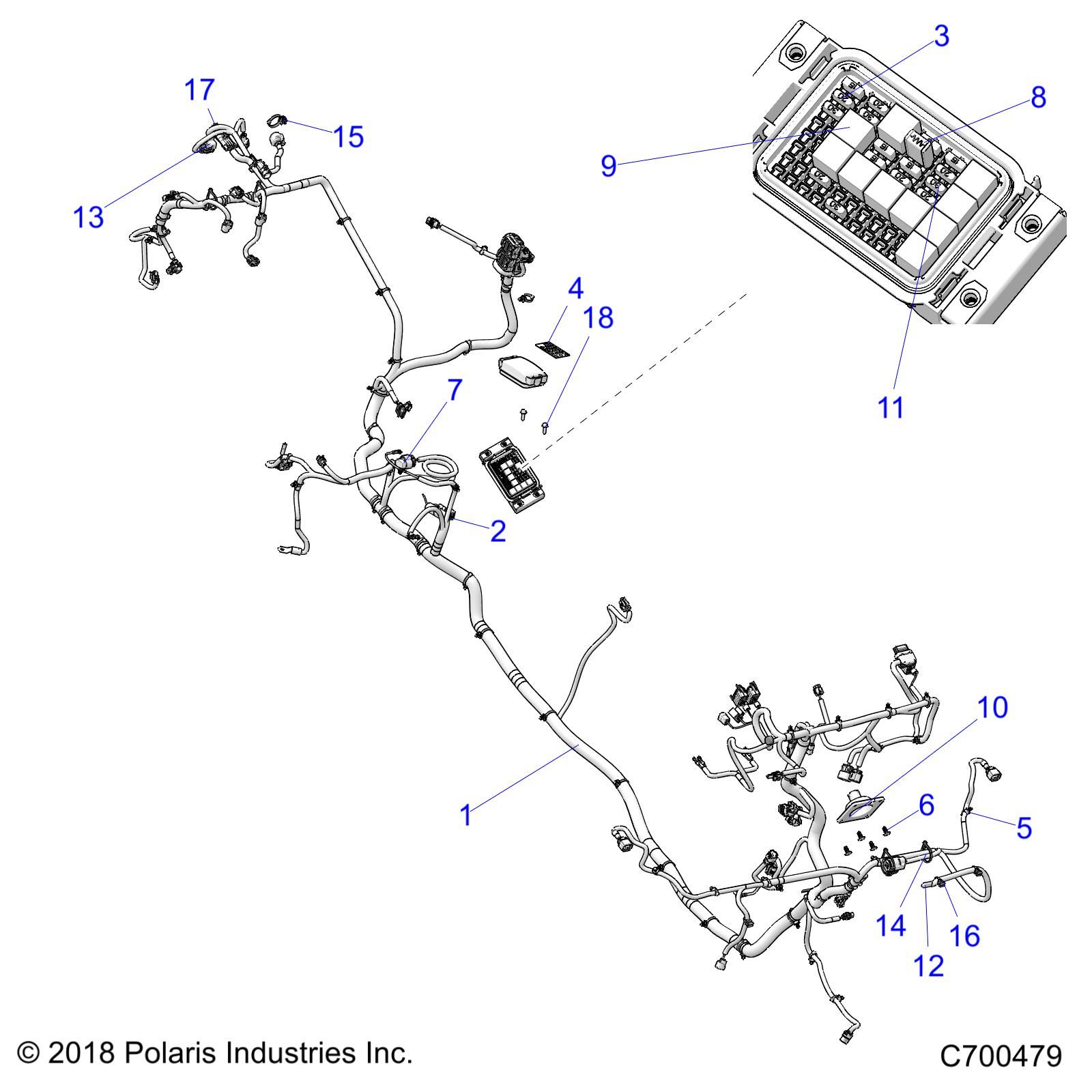 ELECTRIQUE FAISCEAU DE CABLE POUR RANGER CREW XP 1000 NSTR FACTORY CHOICE 2019
