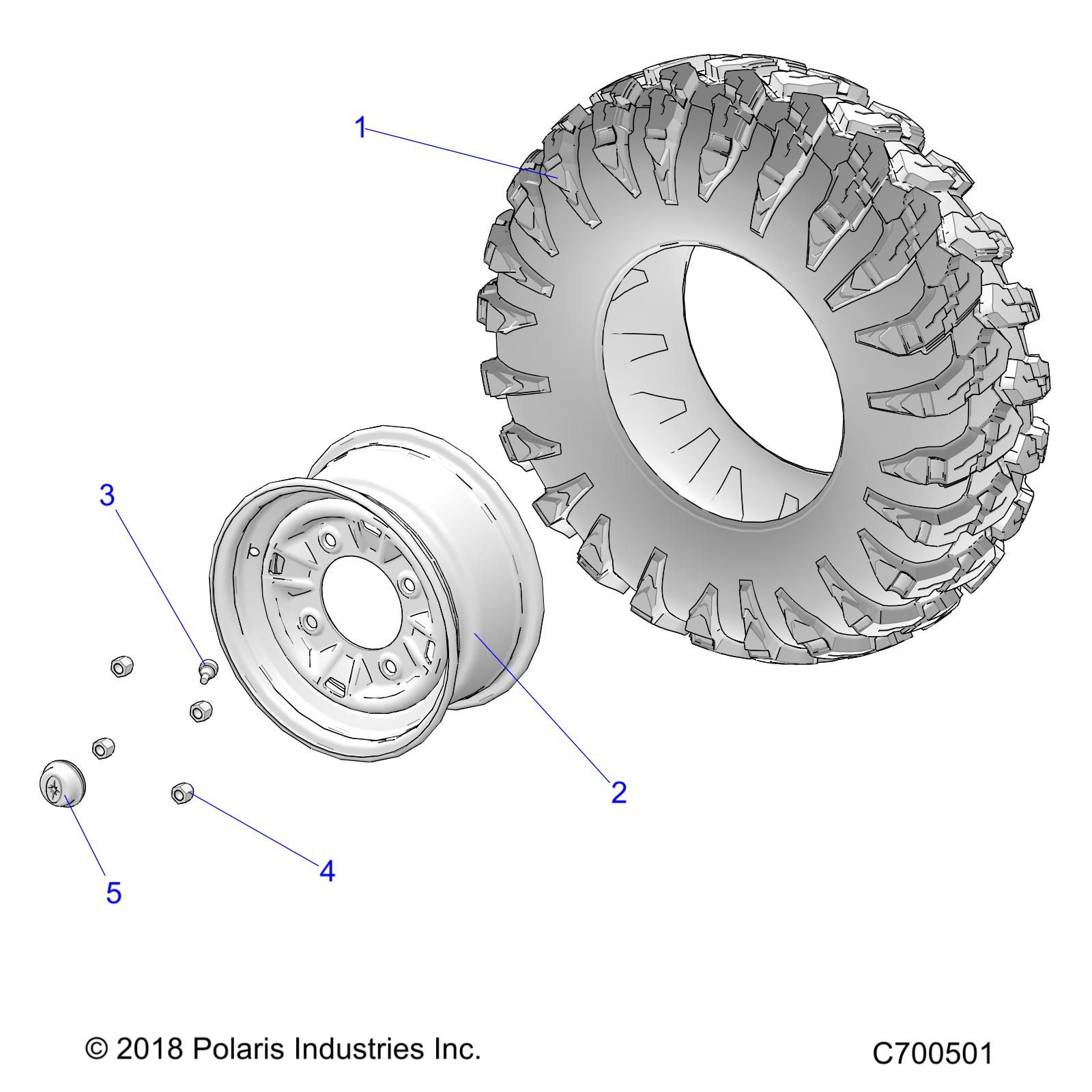 ROUES ROUES AVANT POUR RANGER 902D ISRL TRACTOR 2021