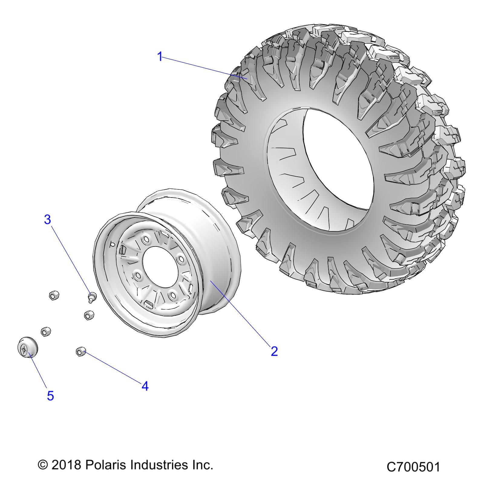 ROUES ROUES AVANT POUR RANGER 902D EUISRL TRACTOR 2020