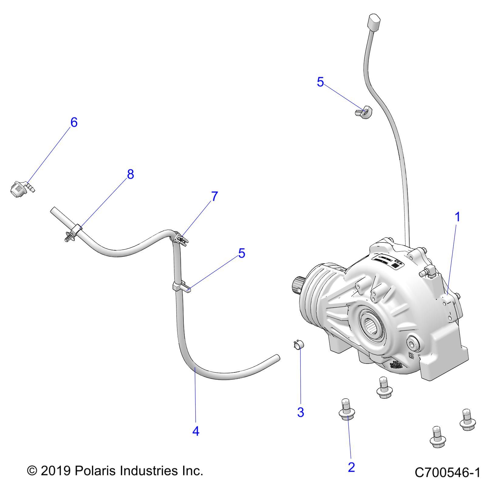 TRANSMISSION MONTAGE BOITE AVANT POUR RZR XP 4 1000 PS EVAP 2022