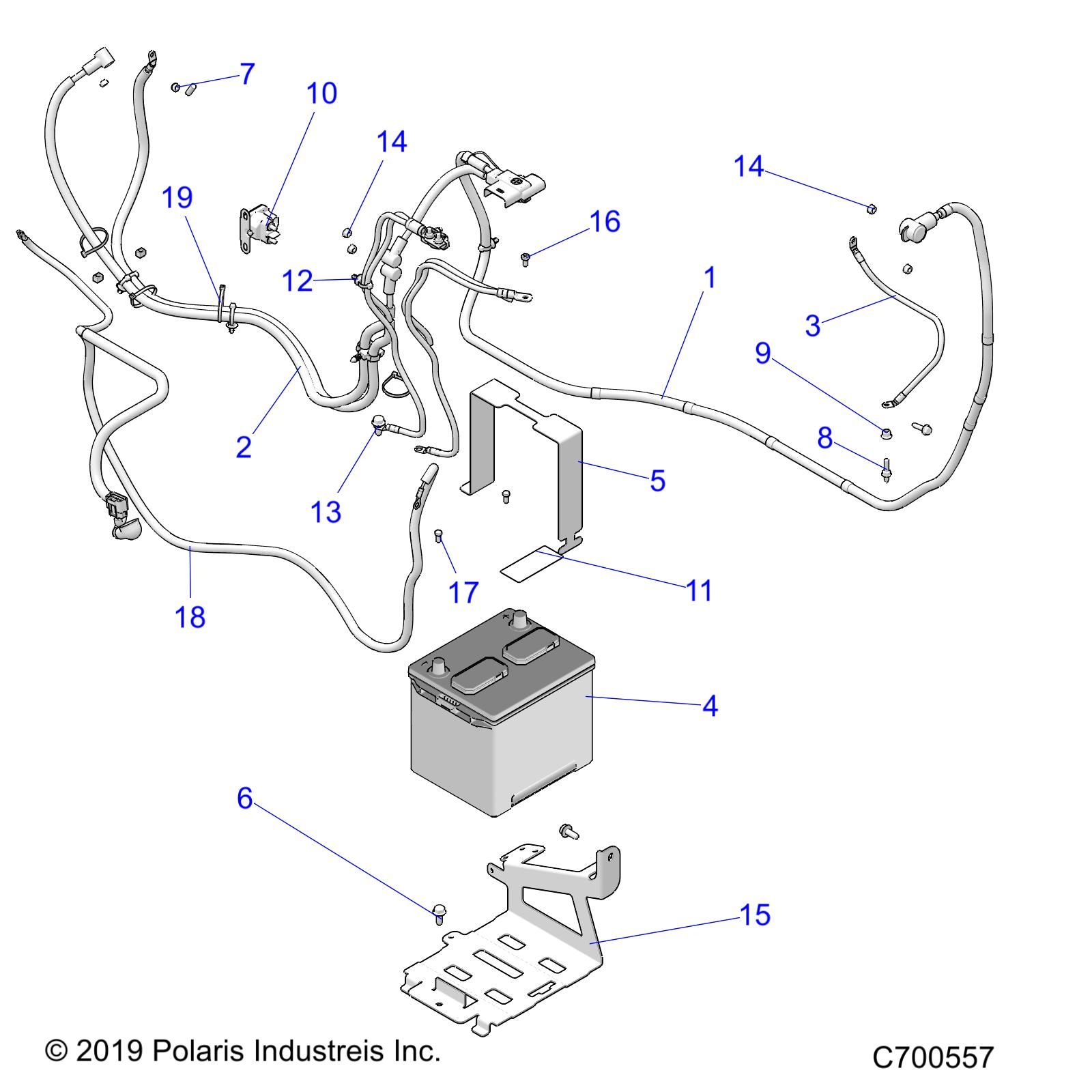 ELECTRIQUE BATTERIE POUR RANGER XP 1000 NSTR FACTORY CHOICE 2019