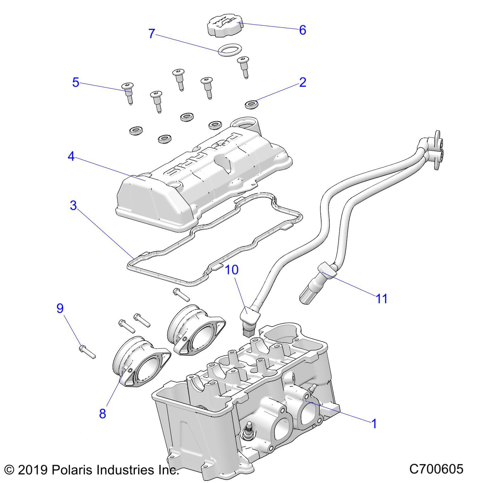 MOTEUR ACCELERATEUR ET COUVERCLE DE SOUPAPES POUR RANGER 1000 FULL SIZE 2020