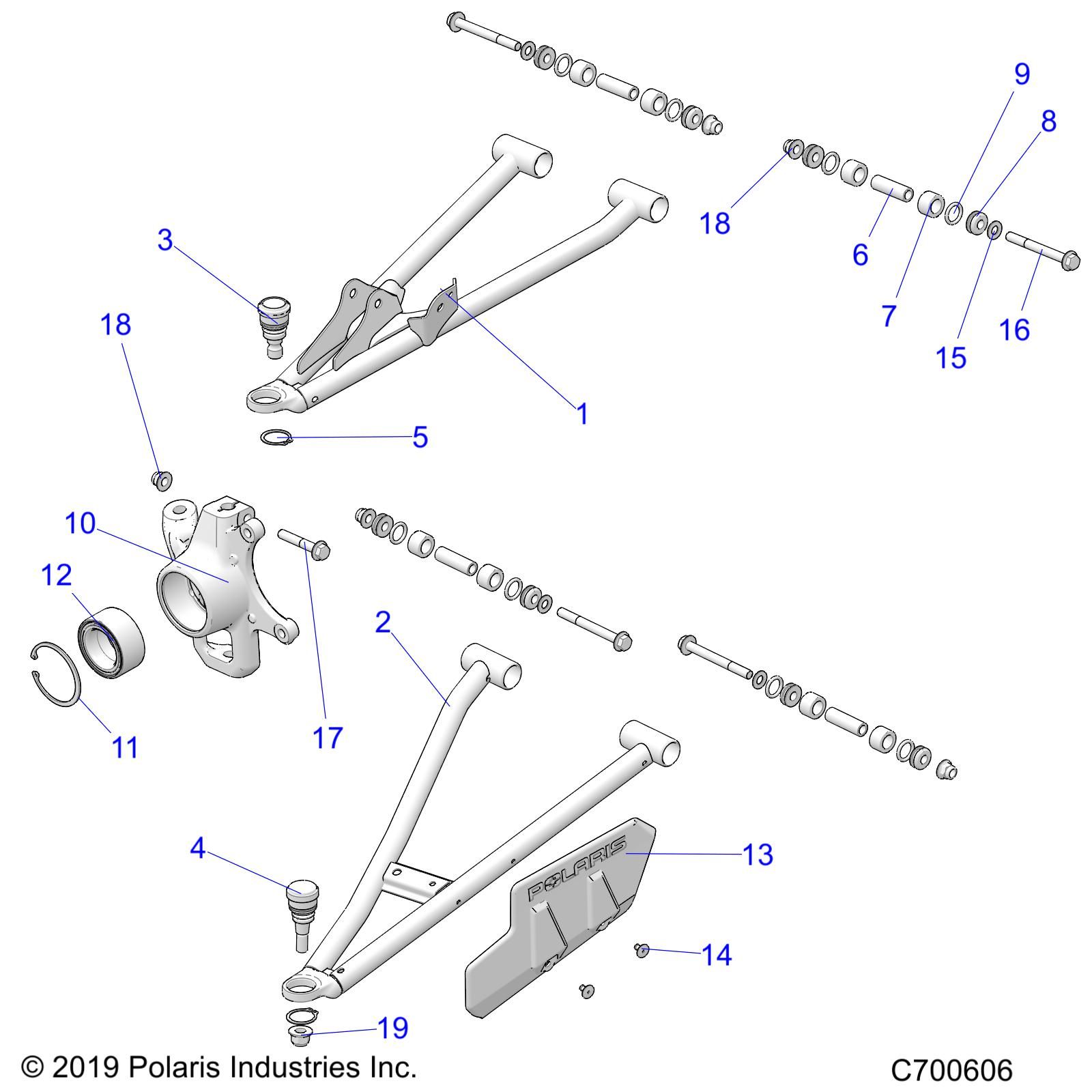 SUSPENSION FRONT POUR RANGER 1000 PREMIUM PS R02 2023