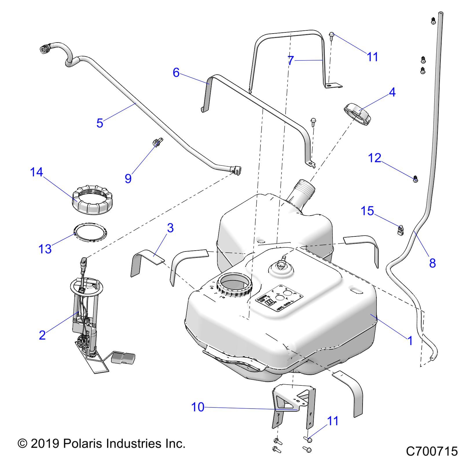 MOTEUR CIRCUIT ET RESERVOIR DE CARBURANT POUR RANGER XP 1000 WATERFOWL EVAP 2022