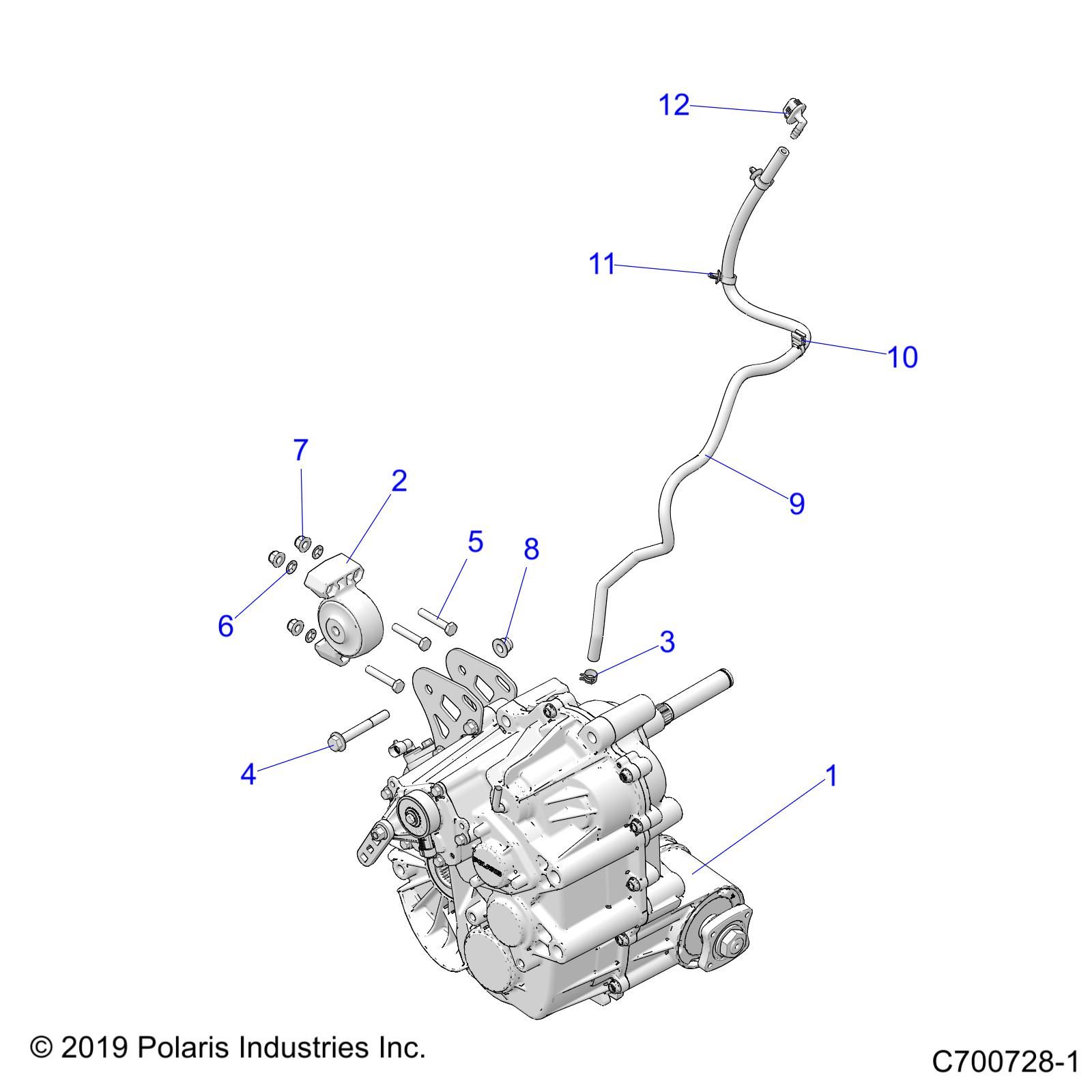 TRANSMISSION MONTAGE BOITE PRINCIPALE POUR RZR TURBO S VELOCITY 2020