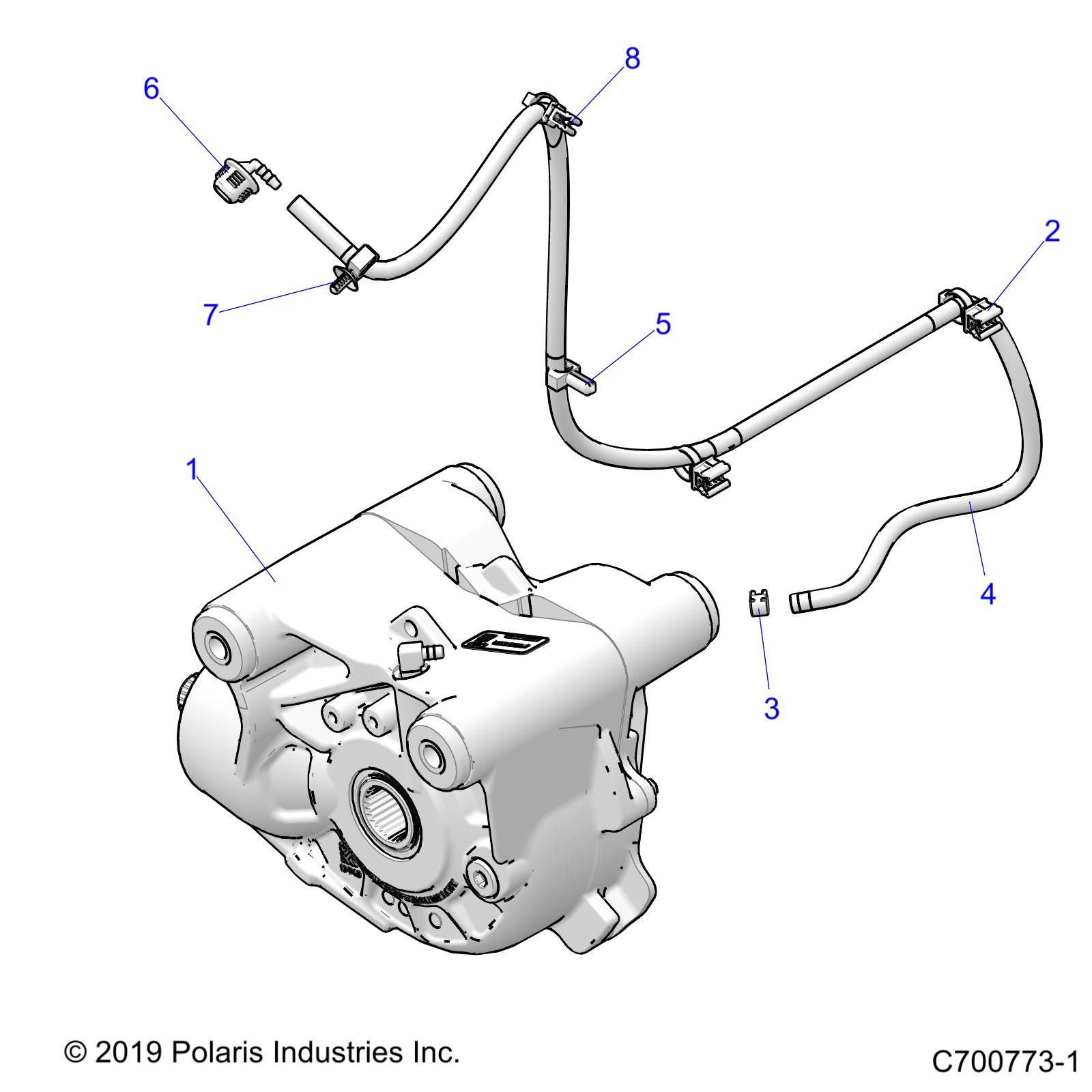 TRANSMISSION MONTAGE BOITE AVANT POUR RZR TURBO S 4 2020