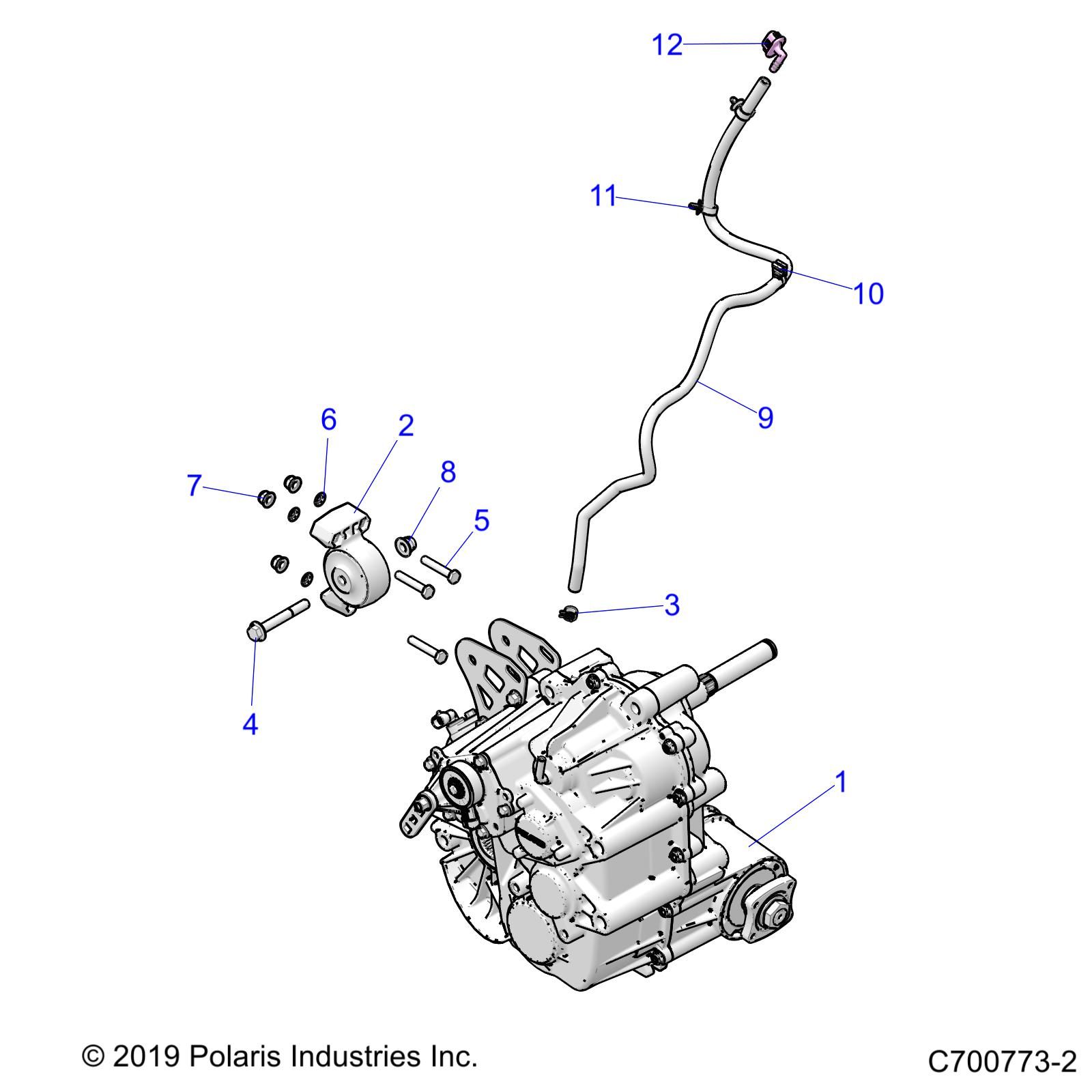 TRANSMISSION MONTAGE BOITE PRINCIPALE POUR RZR TURBO S 4 2020