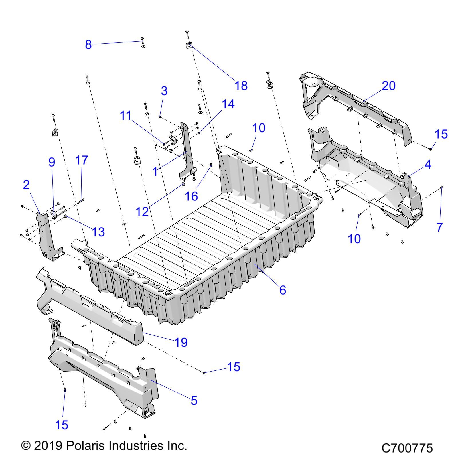 CARROSSERIE BOX SYSTEME CHAUFFAGE VENTILATION CLIMATISATION POUR RANGER XP1000 NSTR FC 2020