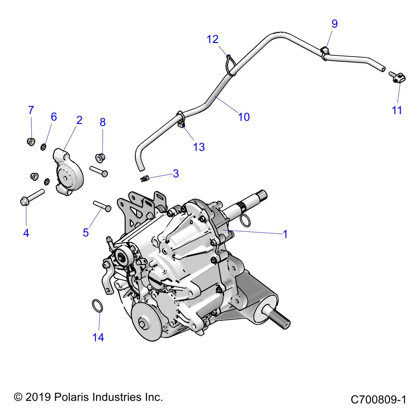 TRANSMISSION MONTAGE BOITE PRINCIPALE POUR RZR TRAIL S 1000 EPS EUTRACTOR 2022