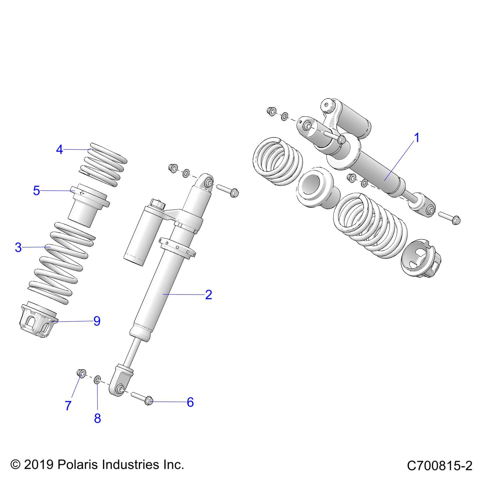 SUSPENSION MONTAGE AMORTISSEUR AVANT POUR GENERAL XP 1000 HUNTER 2021