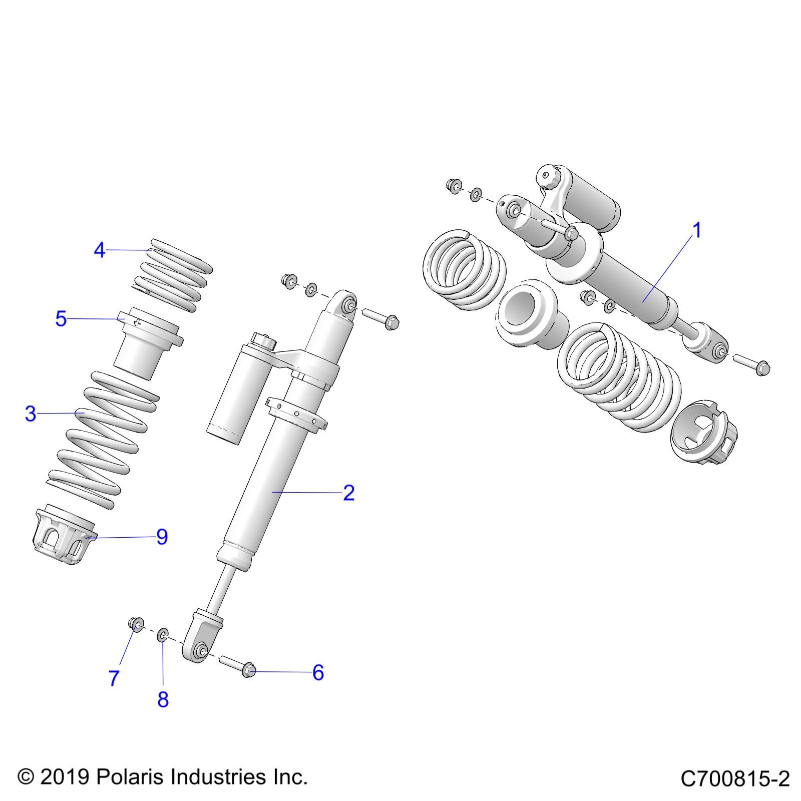 SUSPENSION FRONT SHOCK MOUNTING POUR GENERAL XP 1000 ULTIMATE R01 2023