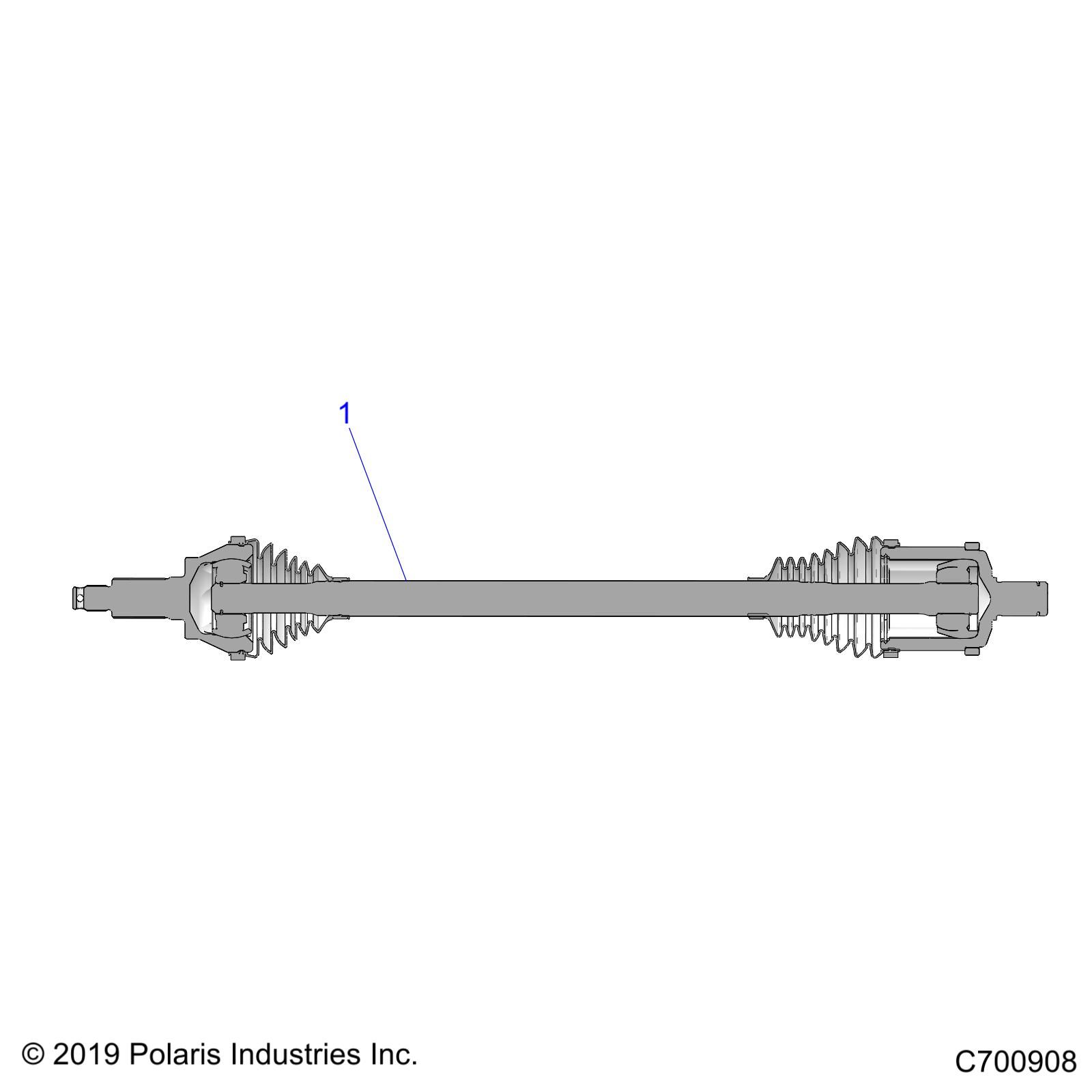 TRANSMISSION DEMI ARBRE AVANT POUR RANGER XP 1000 EPS EUTRZUG 2022