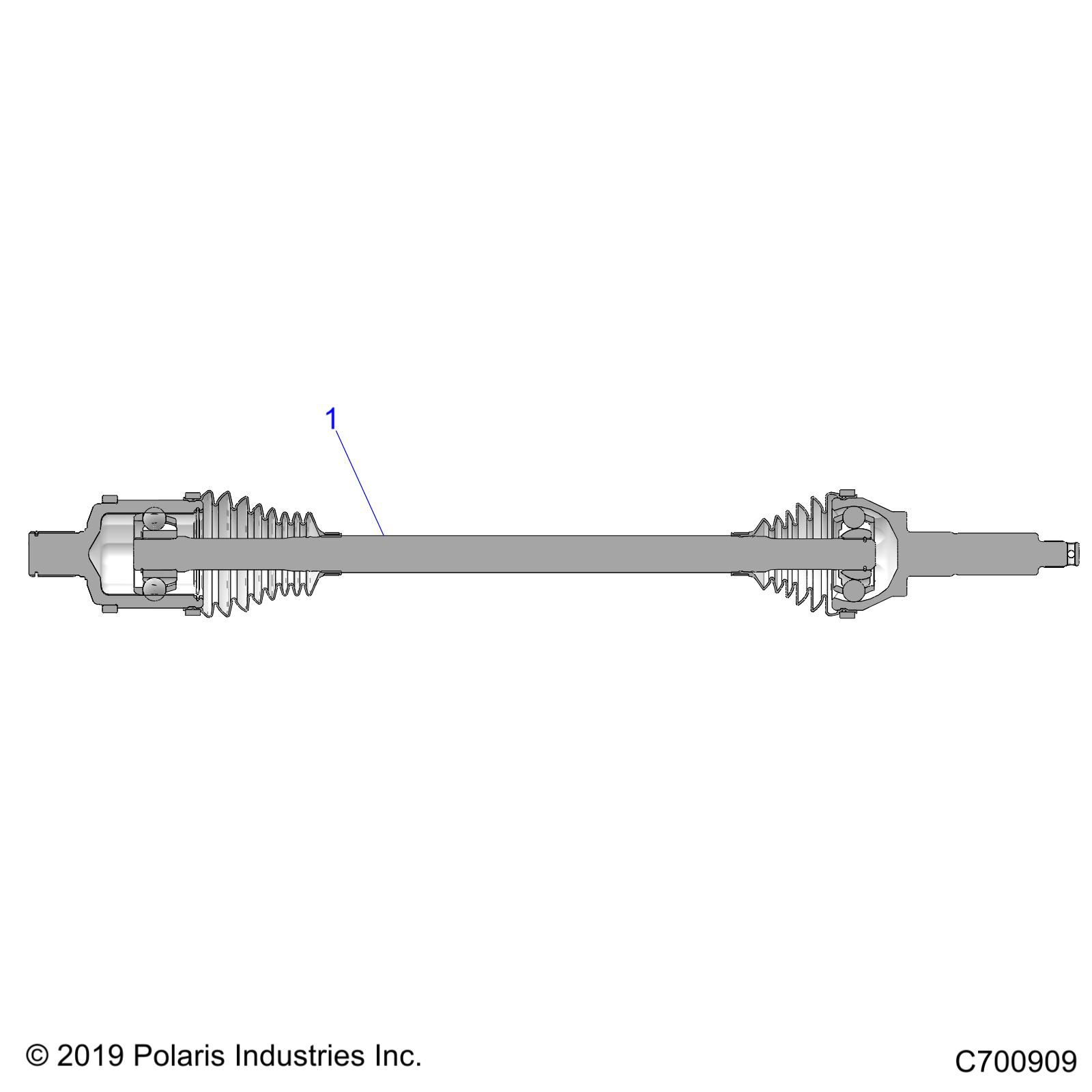 TRANSMISSION DEMI ARBRE ARRIERE POUR RANGER XP 1000 EPS EUTRZUG 2022