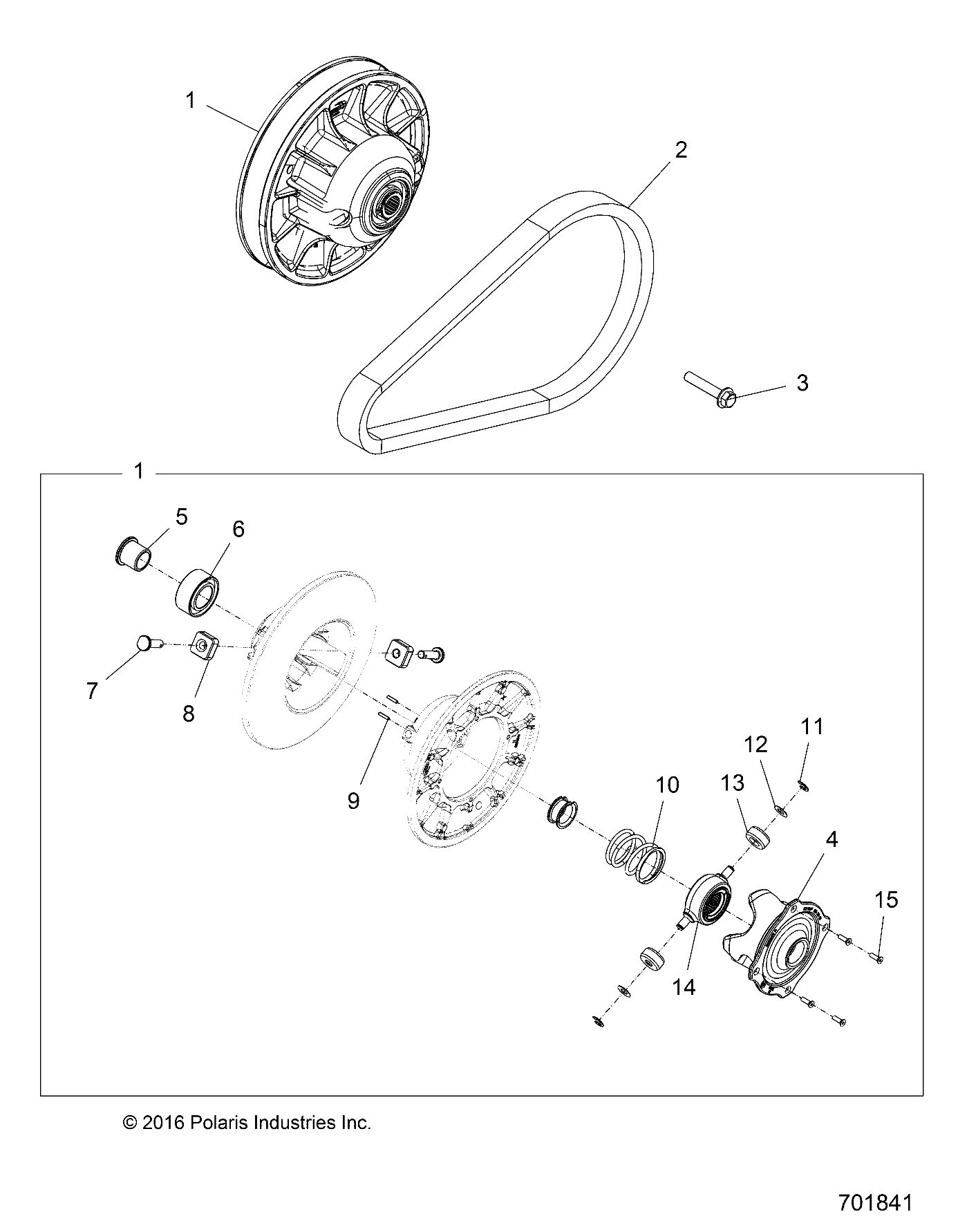 TRANSMISSION EMBRAYAGE SECONDAIRE POUR GENERAL 1000 PREMIUM 2024