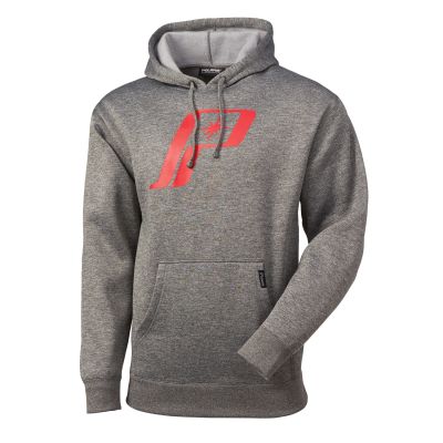 SWEAT A CAPUCHE POLARIS RETRO HOMME GRIS / ROUGE