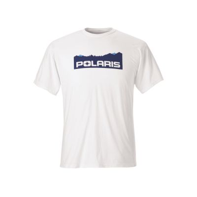 T-shirt POLARIS Homme Montagnes escarpées - Blanc