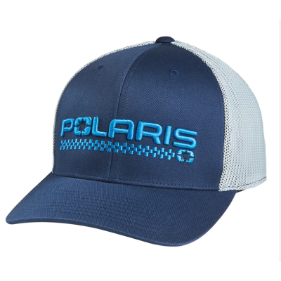 CASQUETTE POLARIS "CHECKERED TRUCK CAP BLUE"