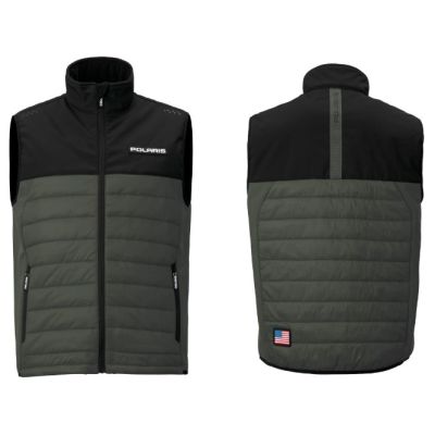 VESTE SANS MANCHE POLARIS "RACING BODYWARMER KAKI" 2024