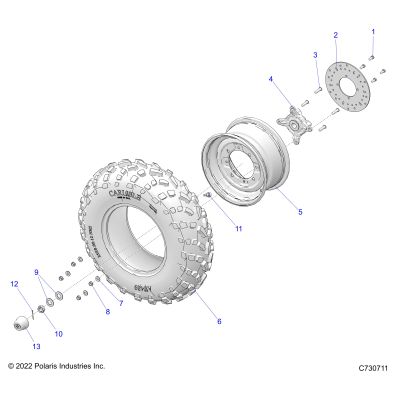 Roues Tout Terrain ATV Roulement De Roue Graisseur Outil Véhicule Adapté  Pour Polaris UTA RZR Ranger Sportsman Roulements 35mm Du 13,9 €